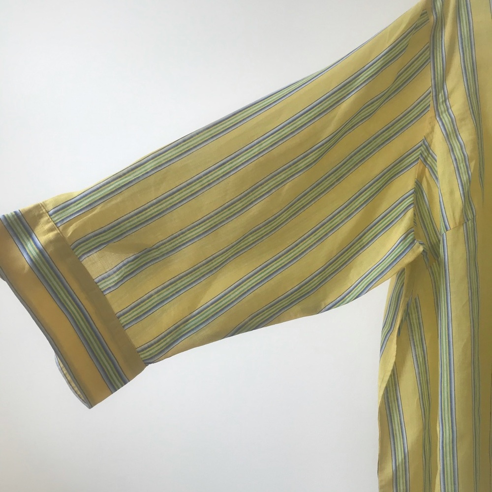 Lauren Ralph Lauren Linen Striped Buttoned Shirt - Picture 3 of 7